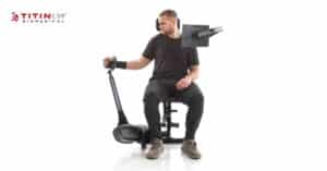 Baseball player using Humero Tech C1 for shoulder rehabilitation