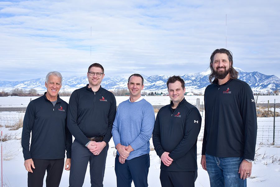 Meet the Team Titin KM Biomedical Team Photo in front of Bridger Mountain Range