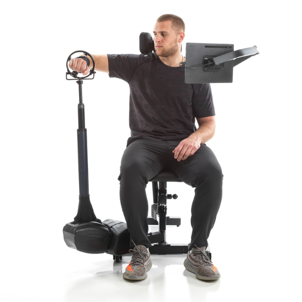 Athlete completing shoulder rehab and returning to sport confidently