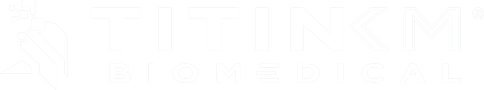 White Titin KM Biomedical Logo - Shoulder rehabilitation and performance
